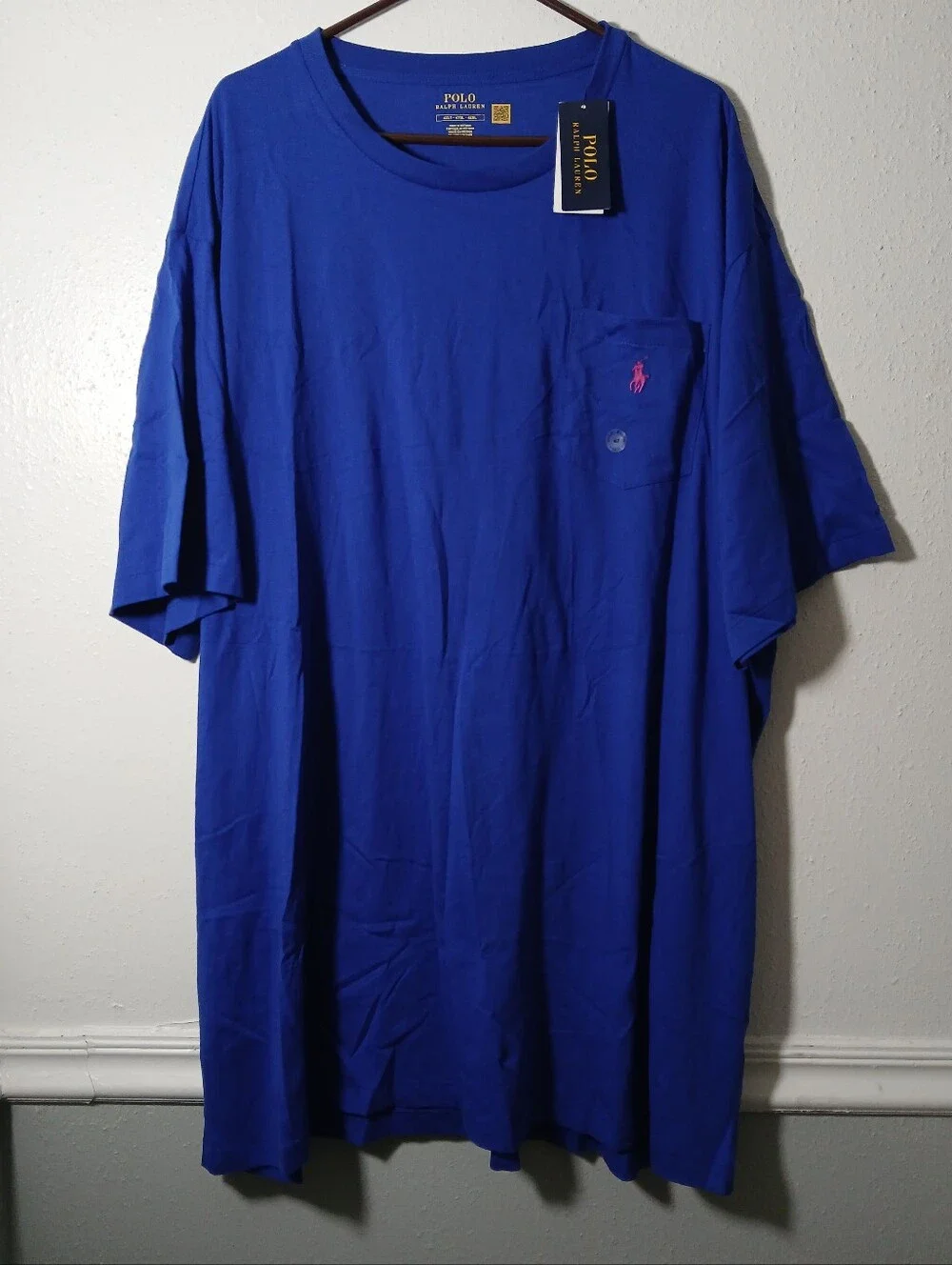 Polo Ralph Lauren Men’s Size 4XLT/TALL Blue Short Sleeve Pocket T-Shirt